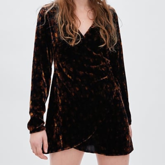 Zara Velvet Leopard Dress - Picture 1 of 1